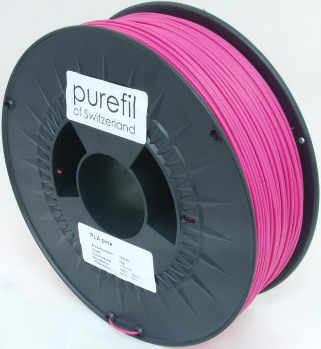Actual product image Purefil Filament (PLA, 1.75 mm, 1000 g, Pink)