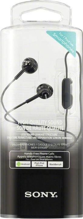 Produktbild Sony Mdr-Ex110ap (Kabelgebunden)