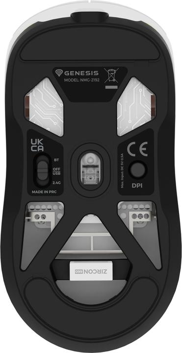 Produktbild Genesis Gaming Maus ZIRCON 660 kabellos weiss (Kabellos)