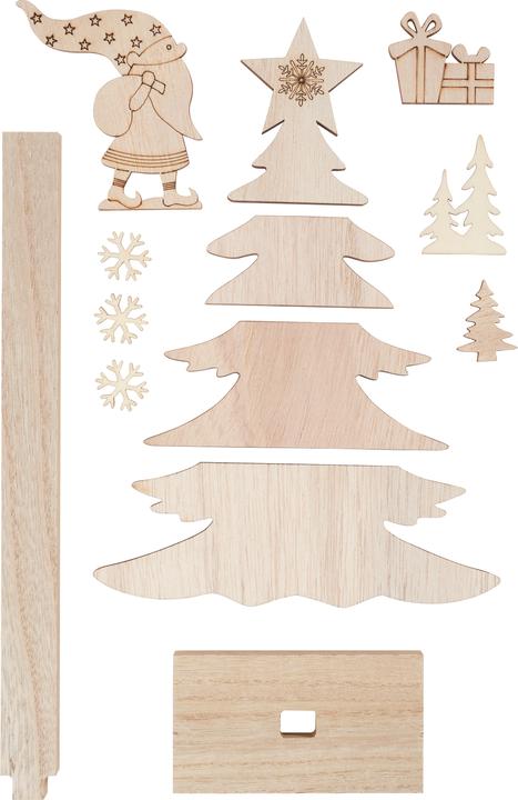 Actual product image VBS Wooden decoration set "Christmas Fir", 13 pcs.