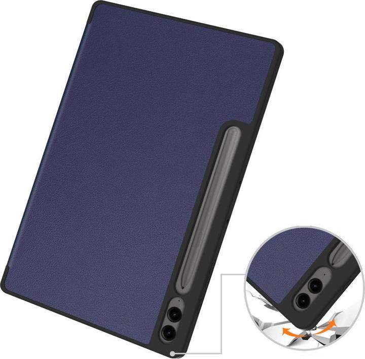 Produktbild Cover-Discount Galaxy Tab S9+ / S9 FE+ - Smart Case Silikon dunkelblau (Galaxy Tab S10+, Galaxy Tab S9+, Galaxy Tab S9 FE)