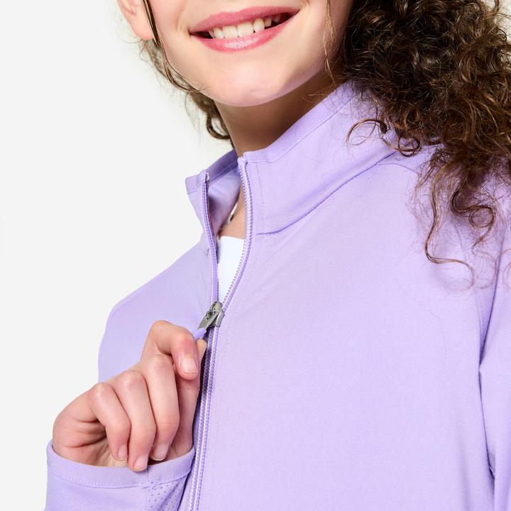 Immagine prodotto Decathlon Trainingsjacke Mädchen tailliert - helllila/dunkellila (122)