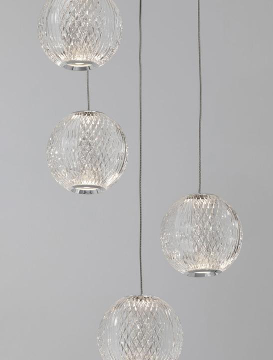 Produktbild Nova Luce BRILLANTE LED Pendelleuchte Chrom 26W Neutralweiss 120x27cm dimmbar 9186910