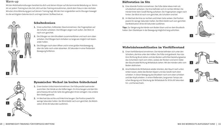 Produktbild 50 Workouts – Bodyweight-Training für Fortgeschrittene (Deutsch, Marcel Doll, 2024)