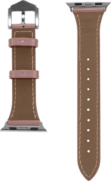 Produktbild Spigen Kajuk Apple Watch Leather Strap 4/5/6/7/8 / SE 40/41 mm Pink (40 mm, 41 mm, Vollnarbenleder und Polyurethan)