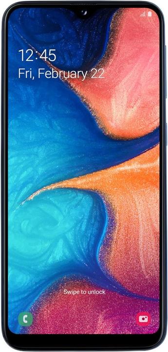 Samsung Galaxy A20e (32 Go, Bleu, 5.80", Double SIM + SD, 13 Mpx, 4G)