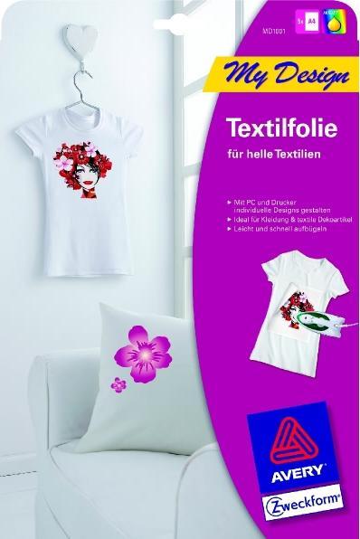 Avery Textilfolie für leichte Textilien