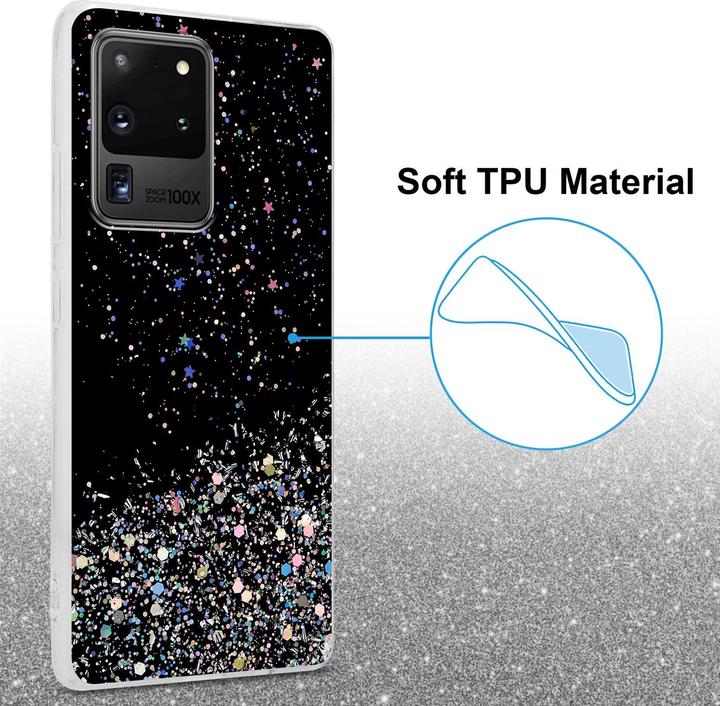 Image du produit Cadorabo Couverture TPU paillettes scintillantes (Samsung Galaxy S20 Ultra)