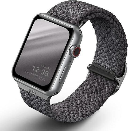 Produktbild Uniq Aspen Bracelet Tresse Apple Watch 44 42mm Gris Granite (Kunststoff)
