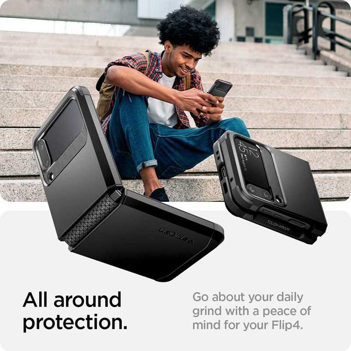 Actual product image Spigen Tough Armor (Samsung Galaxy Z Flip4)
