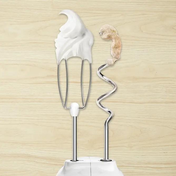 Productafbeelding Tefal HT4621 Handmixer Prep 'Mix+ wit / zwart (500 W)