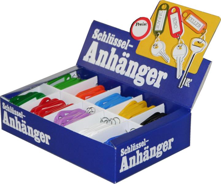 Produktbild Alberts Schlüsselanhänger-Sortiment farb.sort. 100 Stück