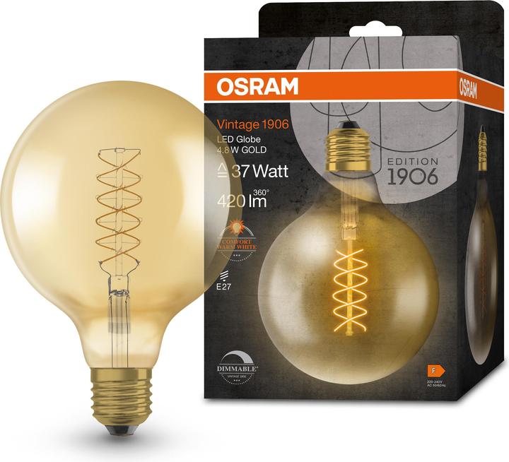 Immagine prodotto Osram Annata 1906 (E27, 4.80 W, 420 lm, 1 x, F)