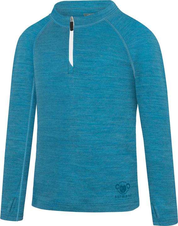 Actual product image Normani Kinder Merino Langarm mit 1/4 Zipper „Nyapari“ - 9545 (170, 176)