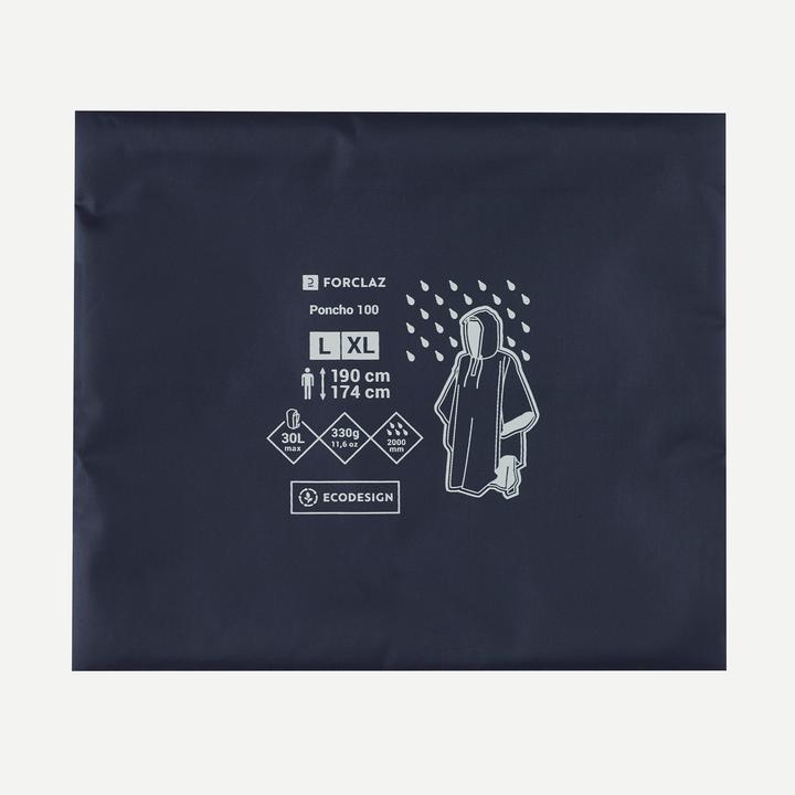 Actual product image Forclaz Poncho 100
