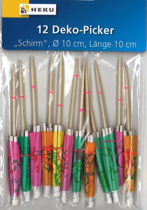 Produktbild Heku Deko Picker Schirmli 12 Stück (12 x)