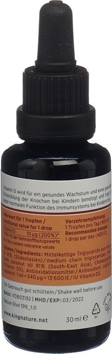 Produktbild Kingnature Vitamin D3 Baby (1 Stück, Flüssigkeit, 103 g)