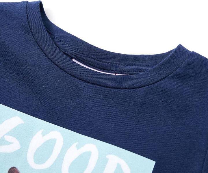 Immagine prodotto VidaXL Maglietta da bambino blu navy 128,Materiale: 95 % cotone. 5 (128)