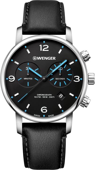 Wenger Urban Classic (Chronograph, Analoguhr, Swiss Made, 44 mm)