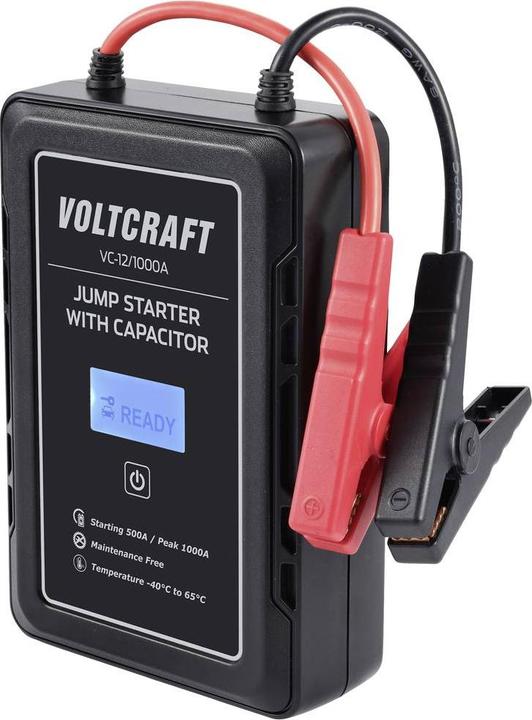 Productafbeelding Voltcraft Snelstartsysteem VC-12/1000A VC-13998130 Starthulpstroom (12 V)=500A Condensatortechniek (1000 A)