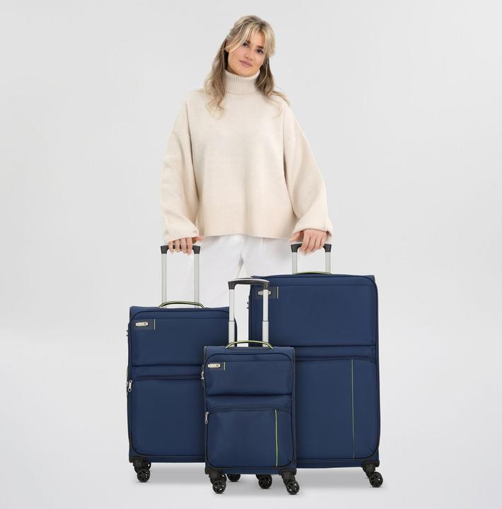 Actual product image D&N Travel Line 6704 4-wheel suitcase set 3 pcs. (208 l, XL (from 140l))