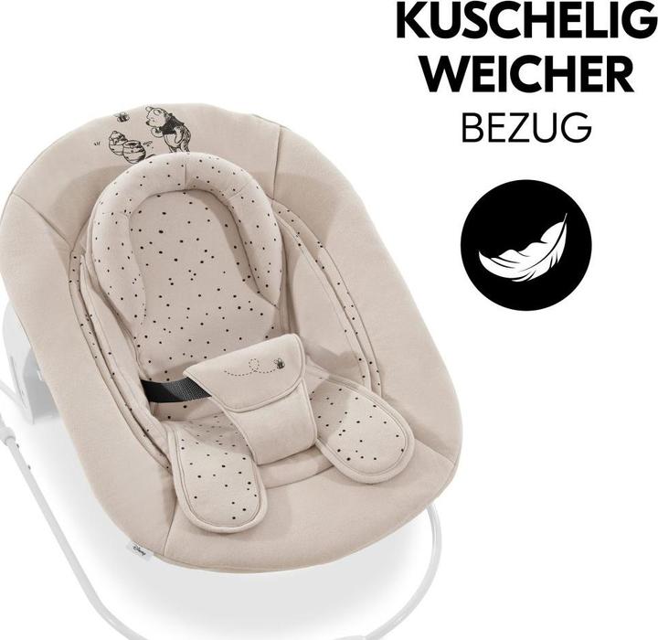 Actual product image Hauck Highchairs Alpha Plus White Newborn Set Pooh Beige - 4 pcs. (Highchair)