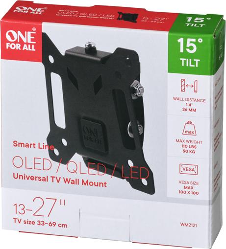 Productafbeelding One for All Slimme WM2121 (Muur, 27", 50 kg)