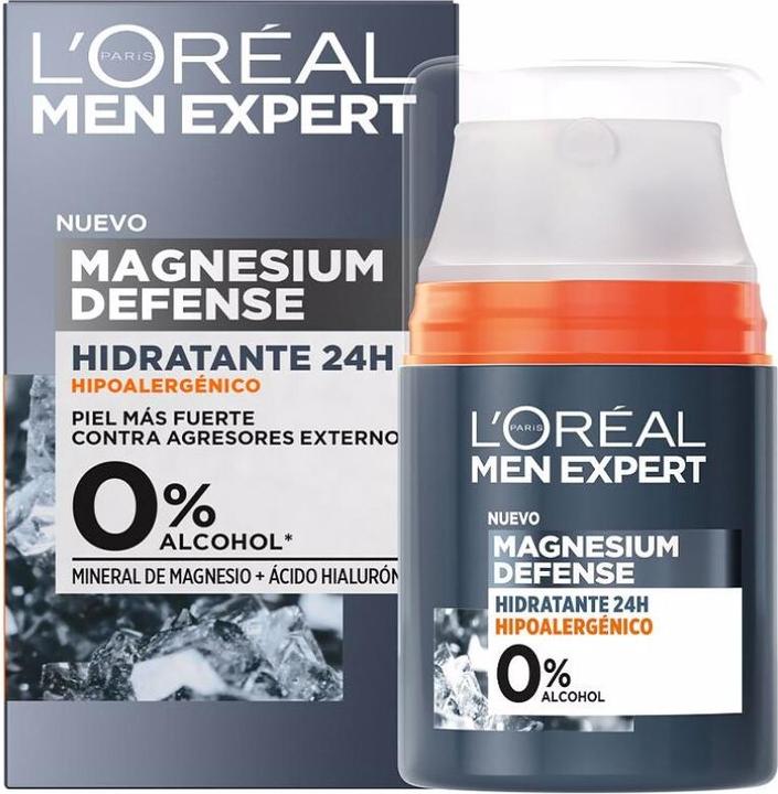 Actual product image L'Oréal Paris Men Expert Magnesium Defense Moisturizer 24H 50ml (50 ml, Day cream)
