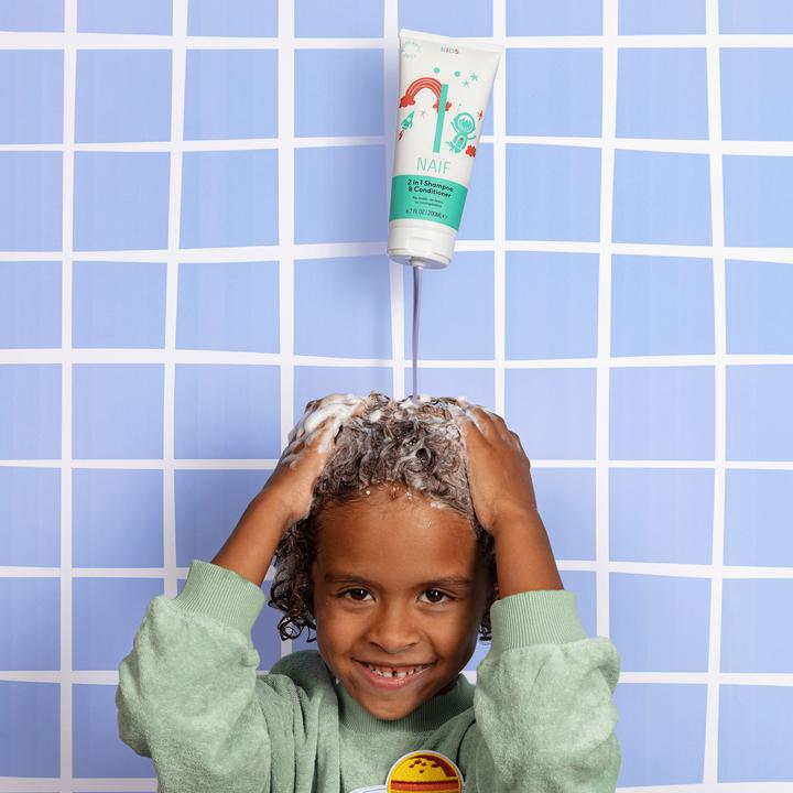 Actual product image Naïf 2 in1 Shampoo Kids (200 ml, Liquid shampoo)