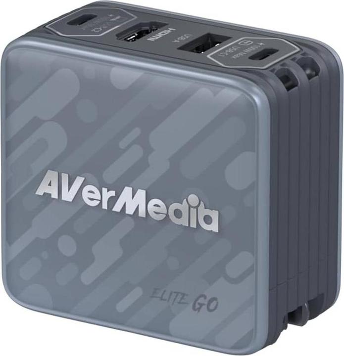 Produktbild AVerMedia Ladedock, EliteGO (GC313Pro) Black, 100W GaN, HD (Windows, iOS)