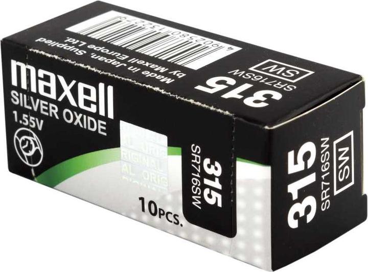 Actual product image Maxell SR716SW (10 pcs., SR67, 23 mAh)