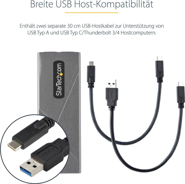Actual product image StarTech com M2-USB-C-NVME-SATA, Box esterno SSD, M.2, M.2, 10 Gbit/s, Collegamento del dispositivo (M.2)