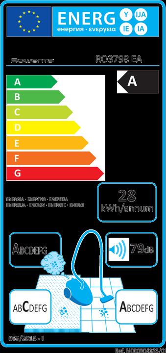 Energy Label Rowenta Compact Power Cyclonic RO3798