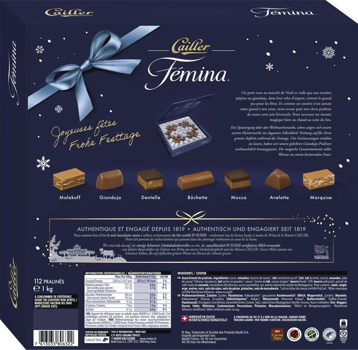 Produktbild Cailler Fémina Weihnachtspralinen (1000 g)