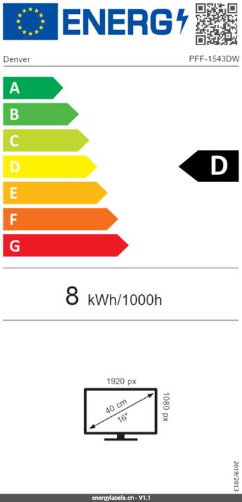 Energie-Label Denver PFF-1543DW (15.60", 1920 x 1080 Pixel)