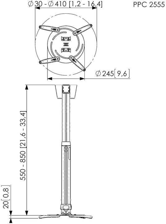 Immagine prodotto Vogels Ppc 2555 (Soffitto)