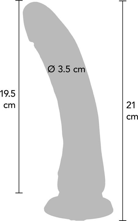 Produktbild ToyJoy Get Real - Silikon Dong 21 cm Haut
