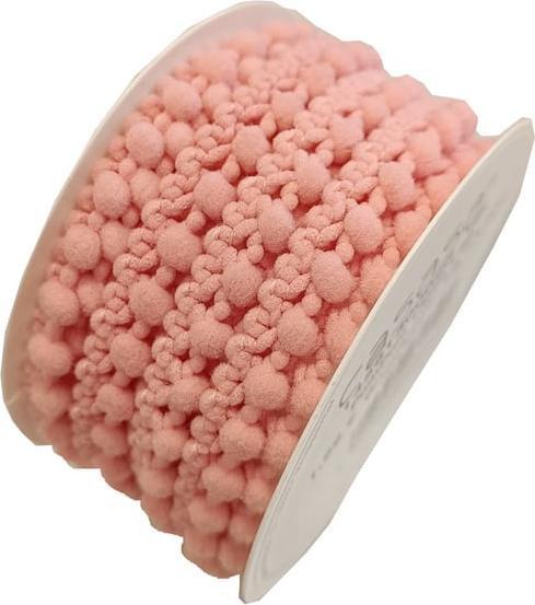 Geschenkband - PomPom - rosa - ca. 13 mm x 2 m (Geschenkband)