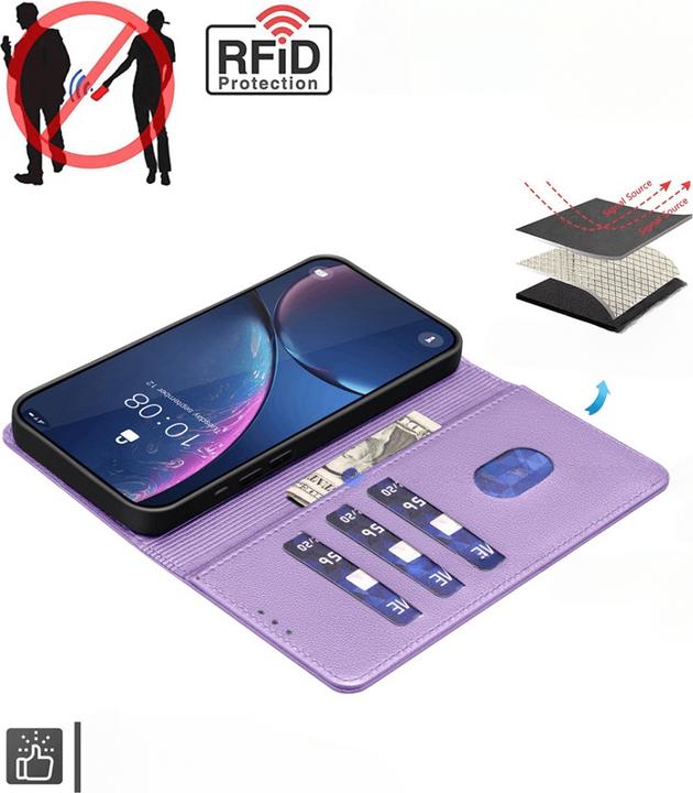 Produktbild Binfen Color Galaxy A16 - BINFEN Leder Etui Hülle mit RFID Blocker (Samsung Galaxy A16 5G)