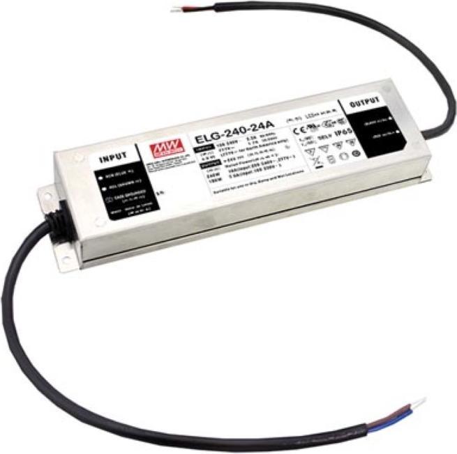 Produktbild MeanWell AC/DC LED-TREIBER MIT PFC-SCHALTKREIS - 1 AUSGANG - 3-DRAHTANSCHLUSS - AUSGANG 24 VDC/10A