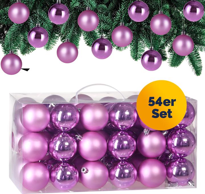Actual product image Deuba 54pcs Christmas tree balls gold (54 -part)