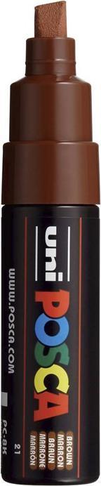 Actual product image Posca Marker PC-8K wedge tip (Brown, 8 mm, 1 x)
