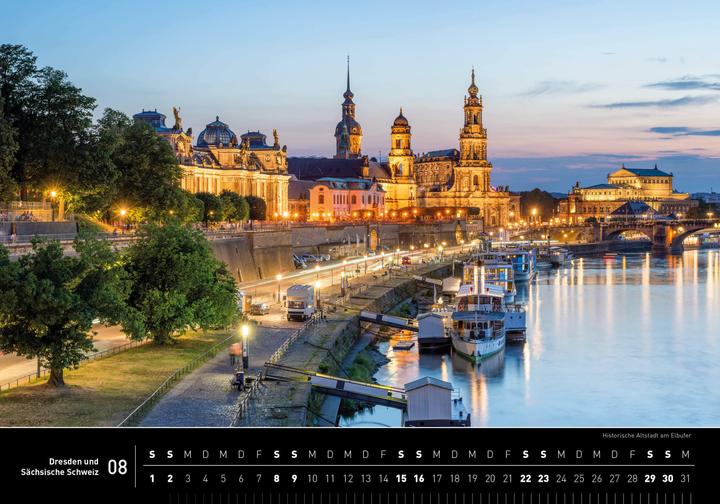 Produktbild Dresden und Sächsische Schweiz Premiumkalender 2026 (50 x 35 cm, Harter Einband, Deutsch)