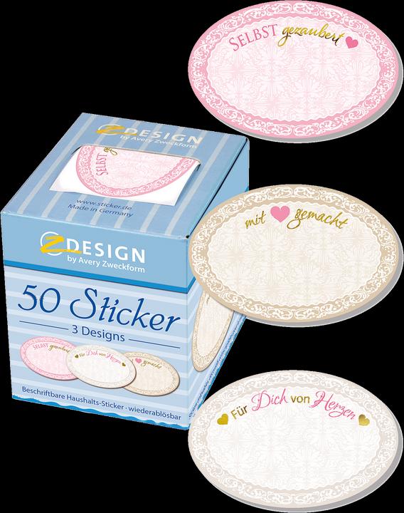 Immagine prodotto Avery Zweckform ZDesign adesivi in rotolo "Selbst gezaubert Etiketten aus Papier, wiederablösbar, beschrif