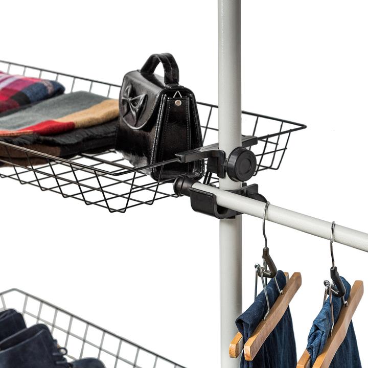 Produktbild tectake Teleskop Garderobensystem