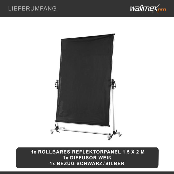 Actual product image Walimex Per rollable reflector panel 150 x 200cm (Reflector, 150 cm)