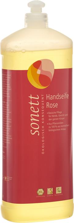 Sonett Handseife Rose Nachfüllflasche (Flüssigseife, 1000 ml)