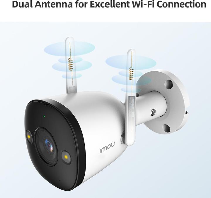 Actual product image Imou Bullet 2 IPC F22F 0280B WLAN IP 1920 x 1080 Pixel Surveillance Camera (1920 x 1080 Pixels)