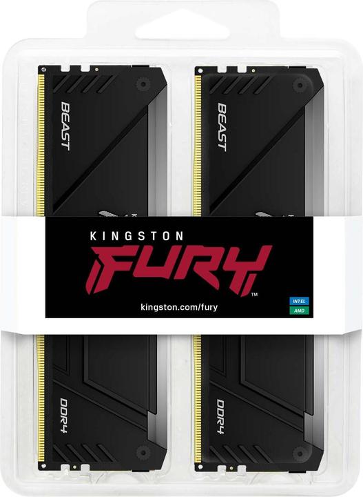Produktbild Kingston Fury Beast RGB (2 x 32GB, 1600 MHz, DDR4-RAM, DIMM)