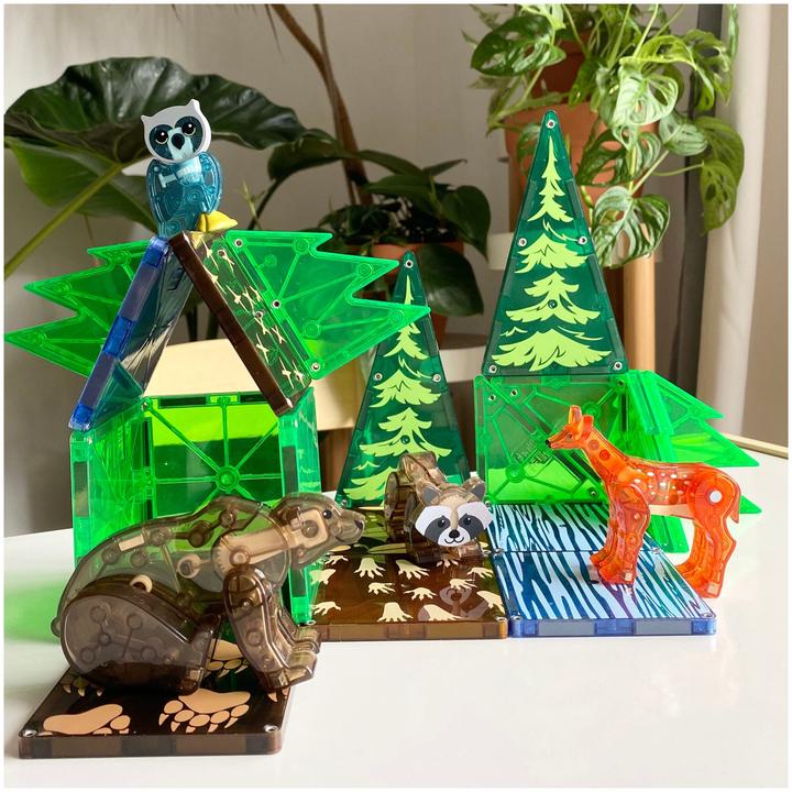 Image du produit Magna-Tiles Set d'animaux de la forêt (25 pièces)